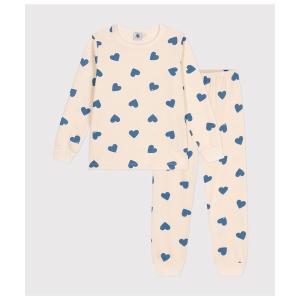 プチバトー　PETIT BATEAU ミルキーハート　長袖パジャマ8.10ans プチバトー PETIT BATEAU ミルキーハート 長袖パジャマ8.10ans PETIT