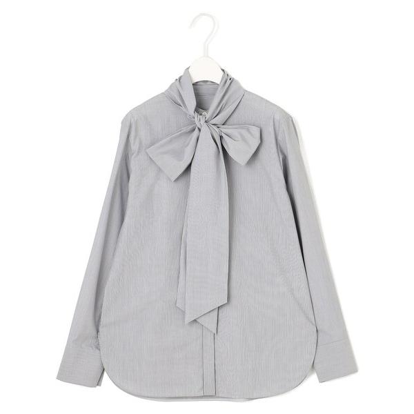 ブラウス シャツ 「CLASSY.1月号掲載・洗える」 クリーンブロード ボウタイブラウス レディー...