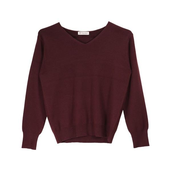 ニット セーター ベーシックＶネックニットプルオーバー レディース