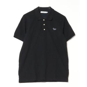 「Maison Kitsune」 半袖ポロシャツ M ブラック メンズ