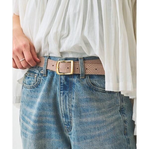 ベルト 「MONN.:.(モン)」SHIHOコラボ型押しベルト レディース