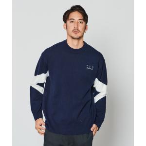 新品タグ付 muta MARINE ニット セーター ハート刺繍 ネイビー L muta MARINE（ムータマリン） セーター ニット muta MARINE/ムータ