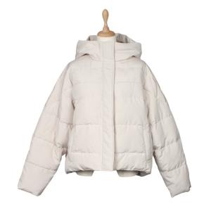 ダウンコート ダウンジャケット フーデッドショートダウンコート レディース