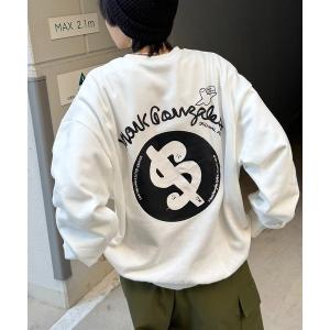 トレーナー スウェット 「MARK GONZALES / マークゴンザレス」別注 ビッグシルエット イラストバックプリント プルオーバースウェット カ