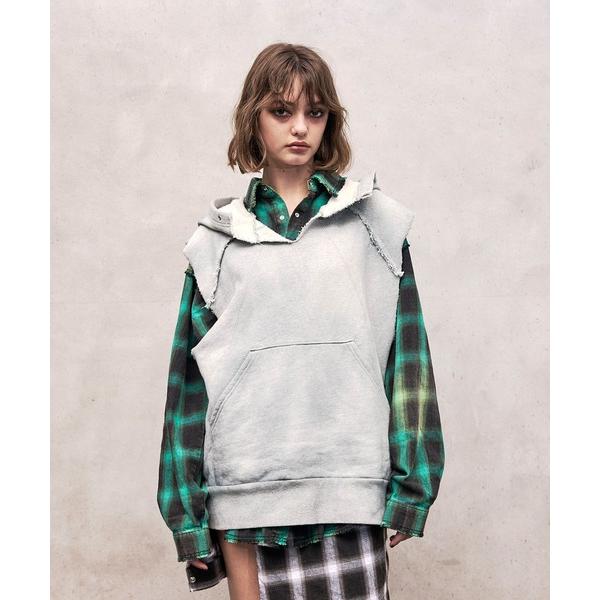 パーカー Washed Heavy Weight Vest Hoodie/ウォッシュドヘビーウェイト...