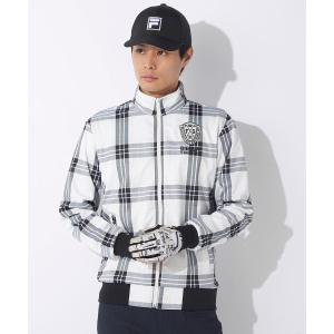 ブルゾン アウター 「FILAGOLF/フィラゴルフ」ボンディングチェックブルゾン　ゴルフ メンズ