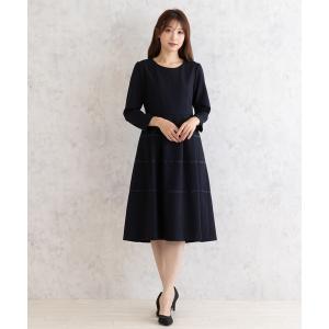 Rose Tiara 46 長袖 ワンピース ネイビーカラー系 Rose Tiara 「Rose Tiara」 長袖ワンピース 46 ネイビー レディース