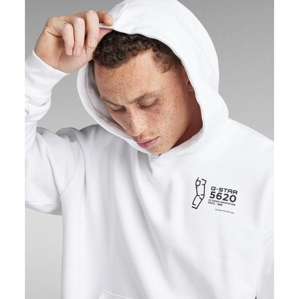 パーカー 5620 HOODED SWEATER/オーバーサイズグラフィックバックプリントパーカー ...