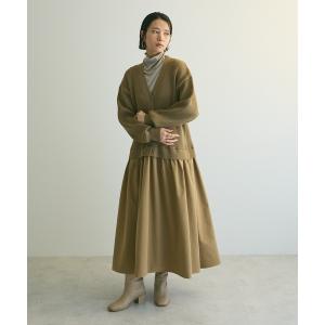 MUVEILWORK ミュベールワーク☆袖切り替え異素材トップス38