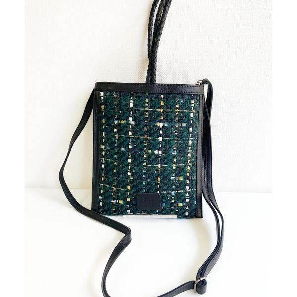 ショルダーバッグ バッグ 「Swaraj/スワラージ」ツイードレザー2WAY mini BAG（山羊...