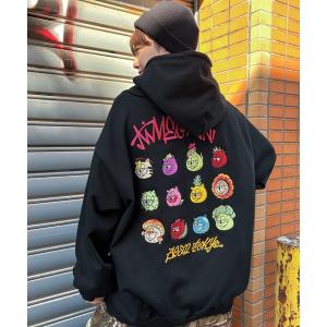 パーカー A'GEM/9 × .kom 「A'gem/エージェム」 猫CATアイコンプルオーバーパーカー メンズ レディース