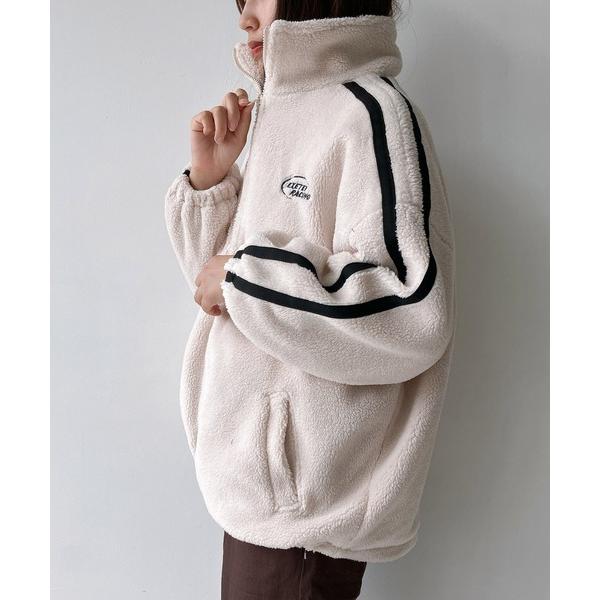 ブルゾン アウター 選べるアソートデザイン スタンドカラーボアブルゾン レディース