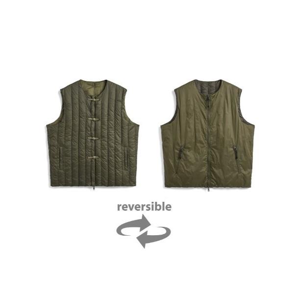 ベスト ジレ 「TAION」タイオン REVERSIBLE CHINA BUTTON INNER D...