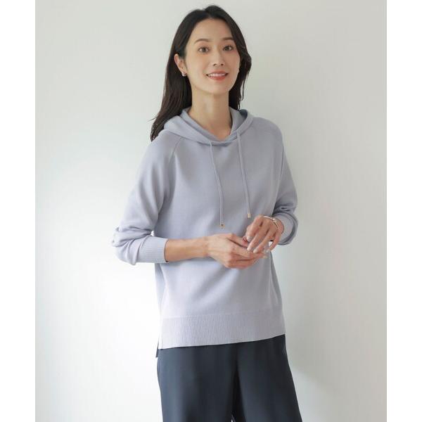 パーカー 「洗える」HOODIE ニット パーカー レディース