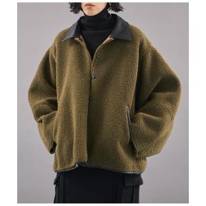 ブルゾン アウター 2WAYオーバーサイズボアジャケット レディース