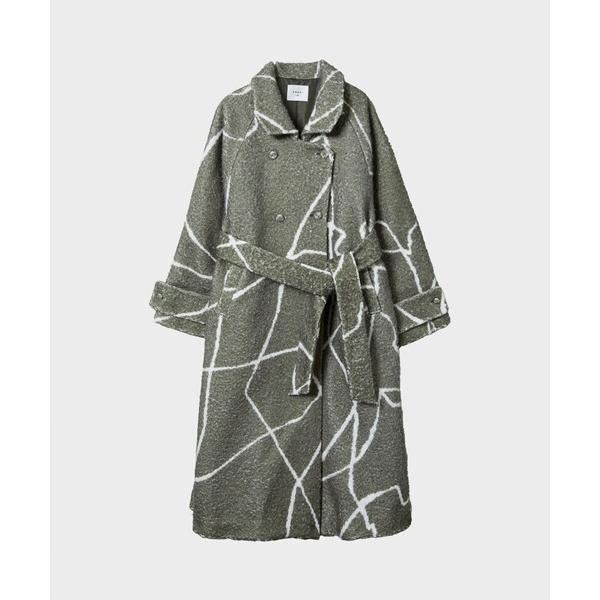 コート アウター 「AMERI/アメリ」LITTLE FLARE LINE ART LONG COA...
