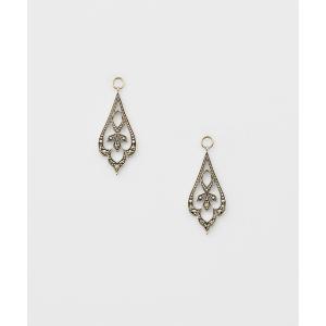 agete（アガット） チャーム K10ガーネットピアスチャーム レディース