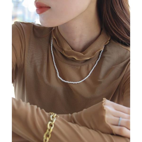 ネックレス 金属アレルギー対応  選べる大きさ シンプルパールネックレス レディース メンズ