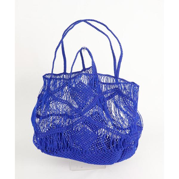 トートバッグ アフリカンスクエアー AFRICANSQUARE / ナイロンマクラメ編みバッグ レデ...