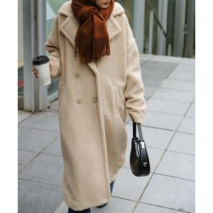 RANAN（ラナン） コート アウター ムートンライクボアロングコート