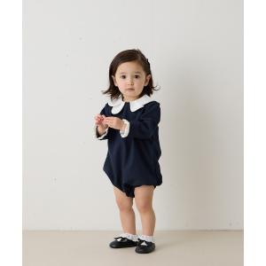 ベビー服 ロンパース 「リンクコーデ」ダブルカラーセレモニーロンパース