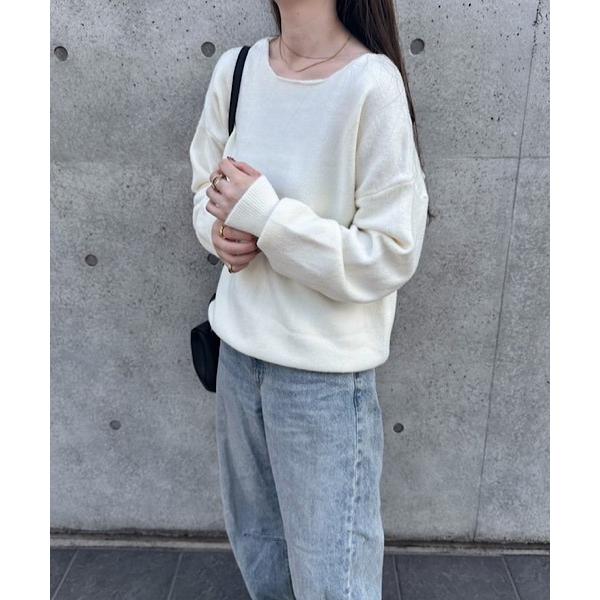 ニット セーター H.TOKYO × yumiko / クルーネックリラクシーニット レディース