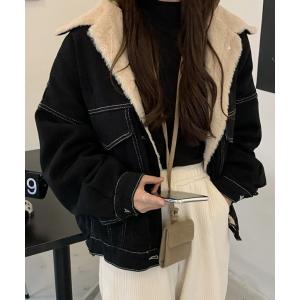 ブルゾン アウター インナーファーデニムステッチブルゾン レディース｜ZOZOTOWN Yahoo!店