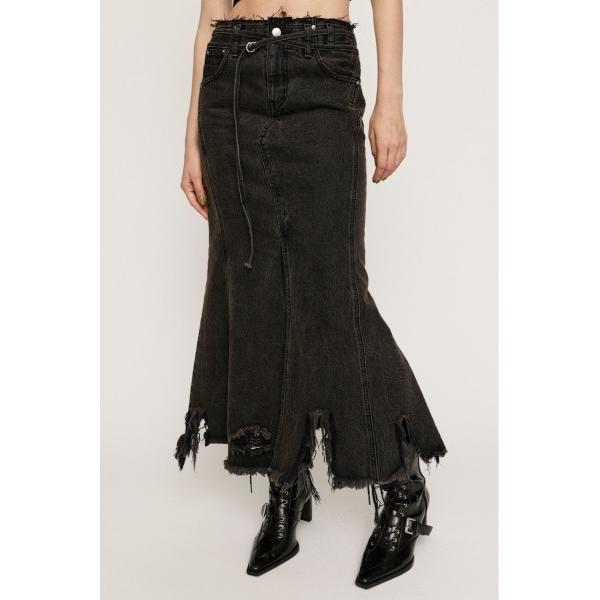 デニムスカート L/W DEEP DAMAGE MERMAID L/SK-E ローウエスト ディープ...