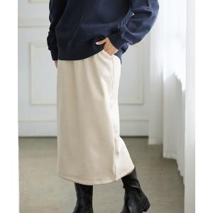 スカート 「ハニぽか」あったかナロースカート