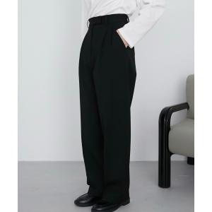 パンツ スラックス 「LA PEAU DE GEM」ヘビースラックス レディース
