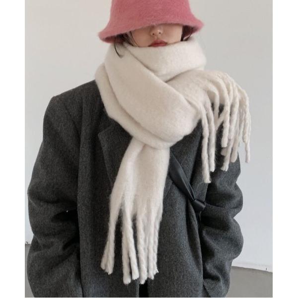 マフラー ストール 大判フリンジマフラー レディース メンズ