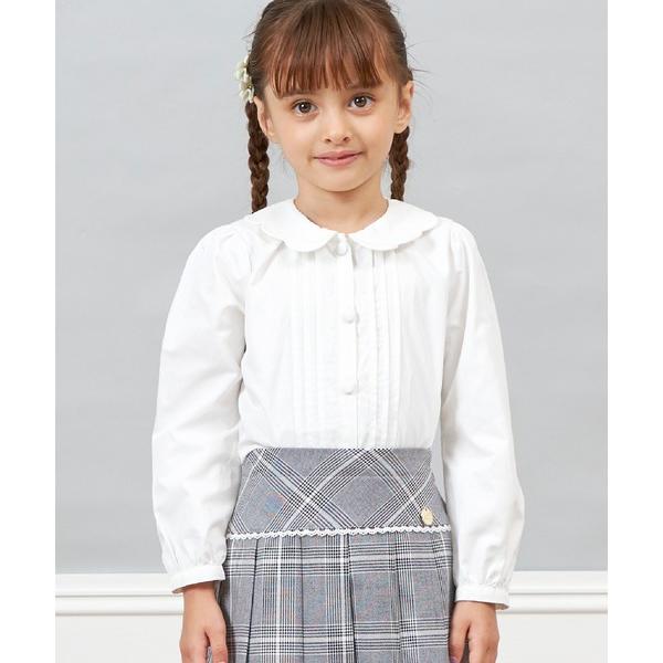 ブラウス シャツ スカラップ襟ブラウス(110〜130) キッズ 子供服 女の子