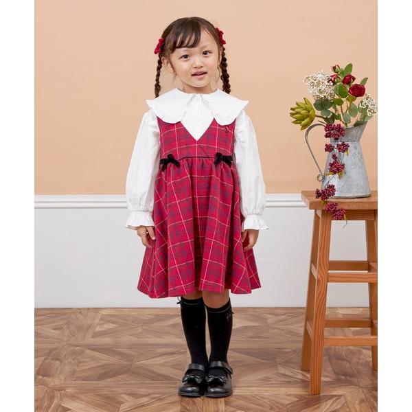 ジャンパースカート チェックジャンパースカート(80〜140) キッズ 子供服 女の子