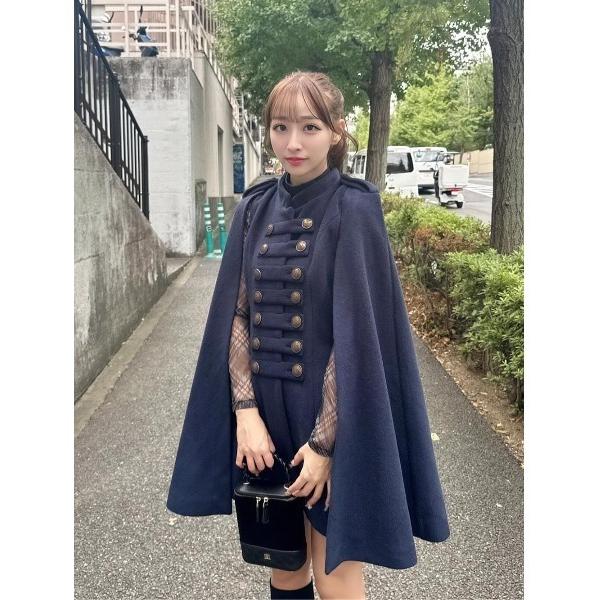 コート アウター ナポレオンケープコート レディース
