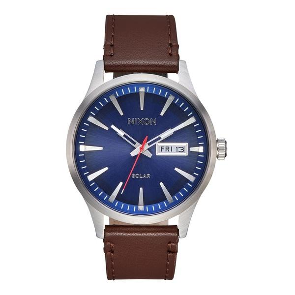 腕時計 「NIXON/ニクソン」Sentry Solar Leather　アナログ　ソーラーパワー式...
