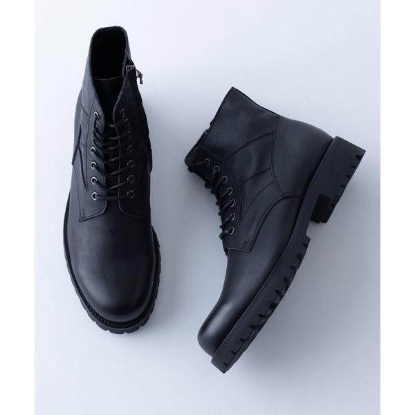 ブーツ 「PADRONE」別注 WPL SIDE ZIP LACE UP BOOTS with Vi...