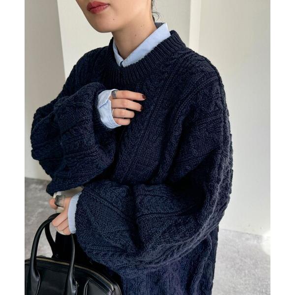 ニット セーター 「Oldderby Knitwear」Cable Supersized Pullo...