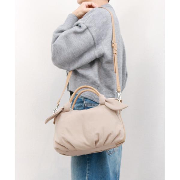 トートバッグ カシュカシュ cachecache / 下がりリボンナイロン2wayミニトートバッグ ...