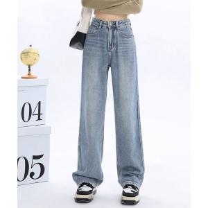 ジーンズ デニム デニムパンツ 裏起毛デニムパンツストレートデニム裏ボア レディース