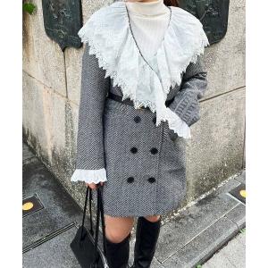 未使用品 ダナパリ DANAPARIS タグ付き ジャケット 衿 レース 取り外し 