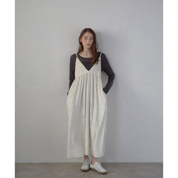 ワンピース 「MINERTE」velour lace camisole dress / ベロアレース...