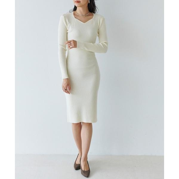 ワンピース 「Fizz/フィズ」　ハートネックニットワンピース