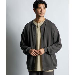 カーディガン セットアップ スウェット スナップカーディガン メンズ