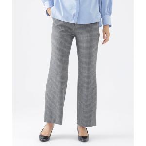 パンツ 「ウォッシャブル」ピーチツイルチェックパンツ レディース