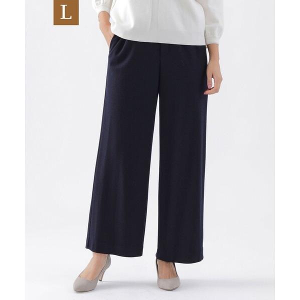 ワイドパンツ パンツ 「L」「ウォッシャブル」ラグジュアリースムースワイドストレートパンツ レディー...