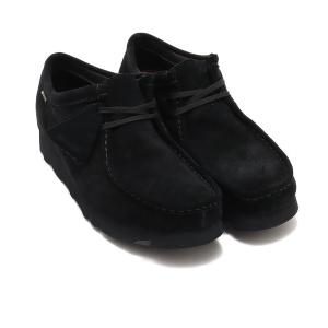 ブーツ CLARKS WallabeeGTX Black Sde / クラークス ワラビー GTX メンズ