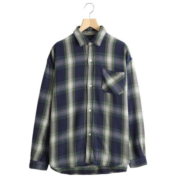 シャツ REMI RELIEF NAVY LABEL / レミレリーフ ネイビーレーベル：INDチェ...