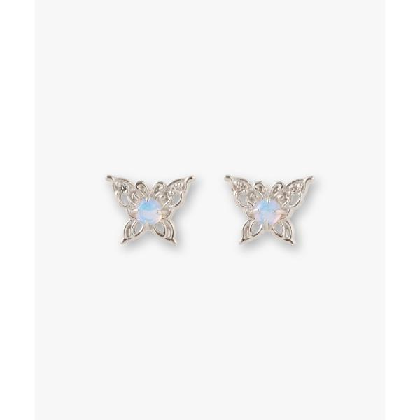 ピアス オパール 蝶モチーフ ピアス レディース
