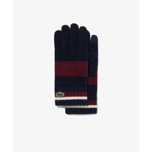 手袋 カラーブロックニットグローブ / タッチパネル対応 メンズ
