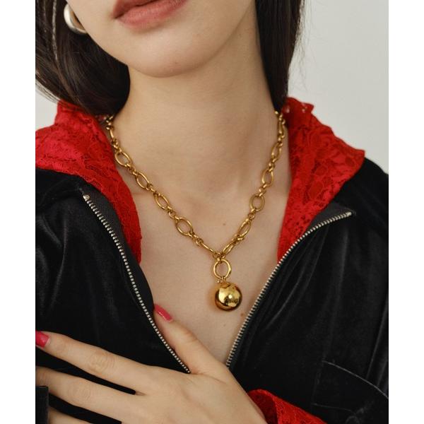 ネックレス 2way ball charm necklace / 2wayボールチャームネックレス ...